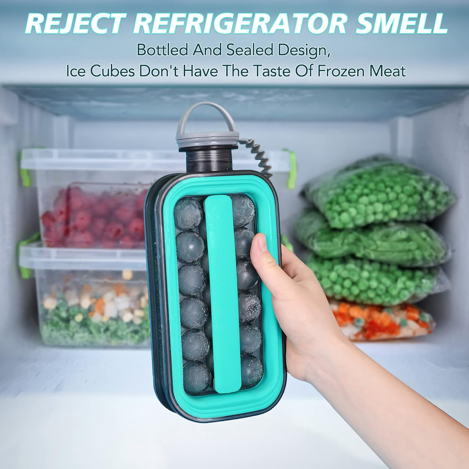 LittleStar Ice Cube Trays 2 in 1 Portable Ice Ball Maker Kettle